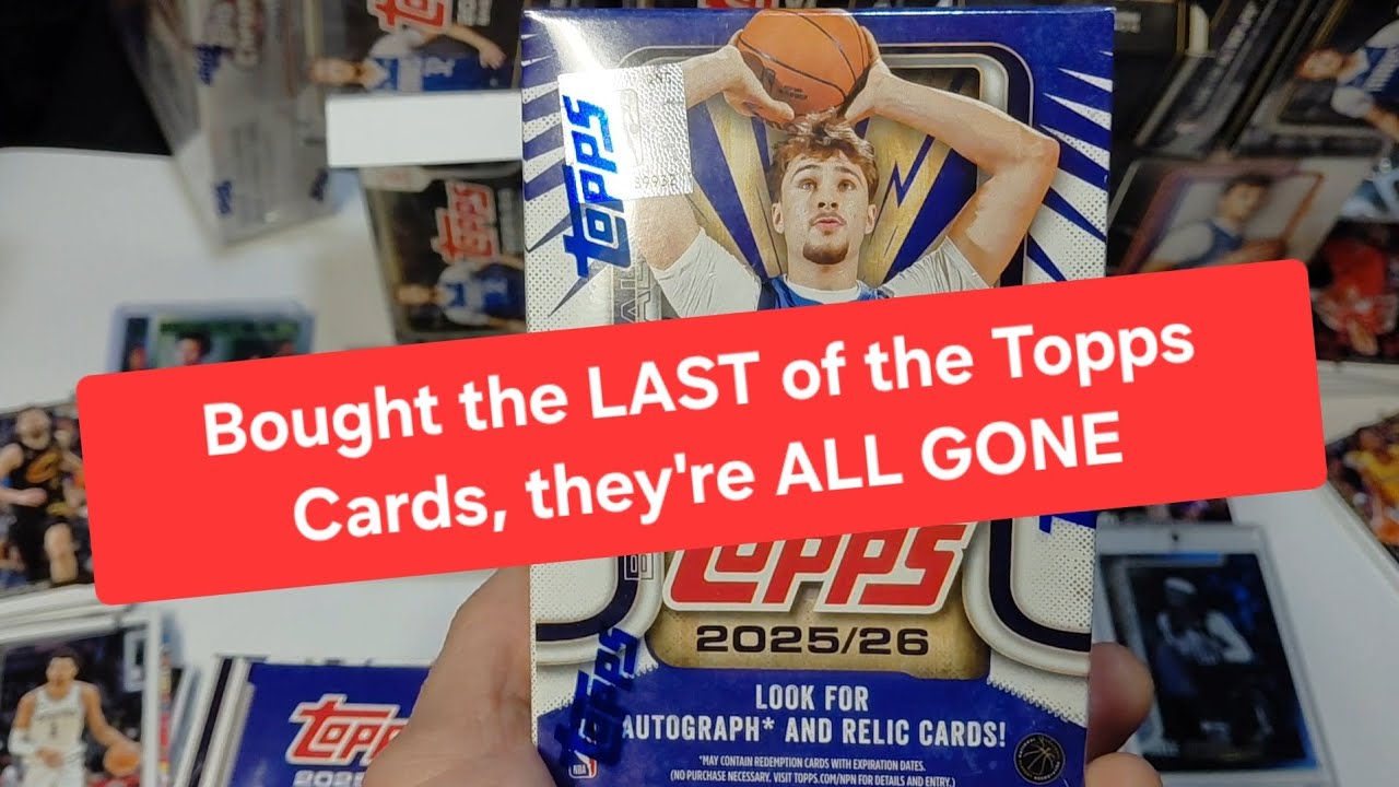 Opening the Last Topps 2025-26 Basketball Cards Boxes We Could Find they are DRYING UP