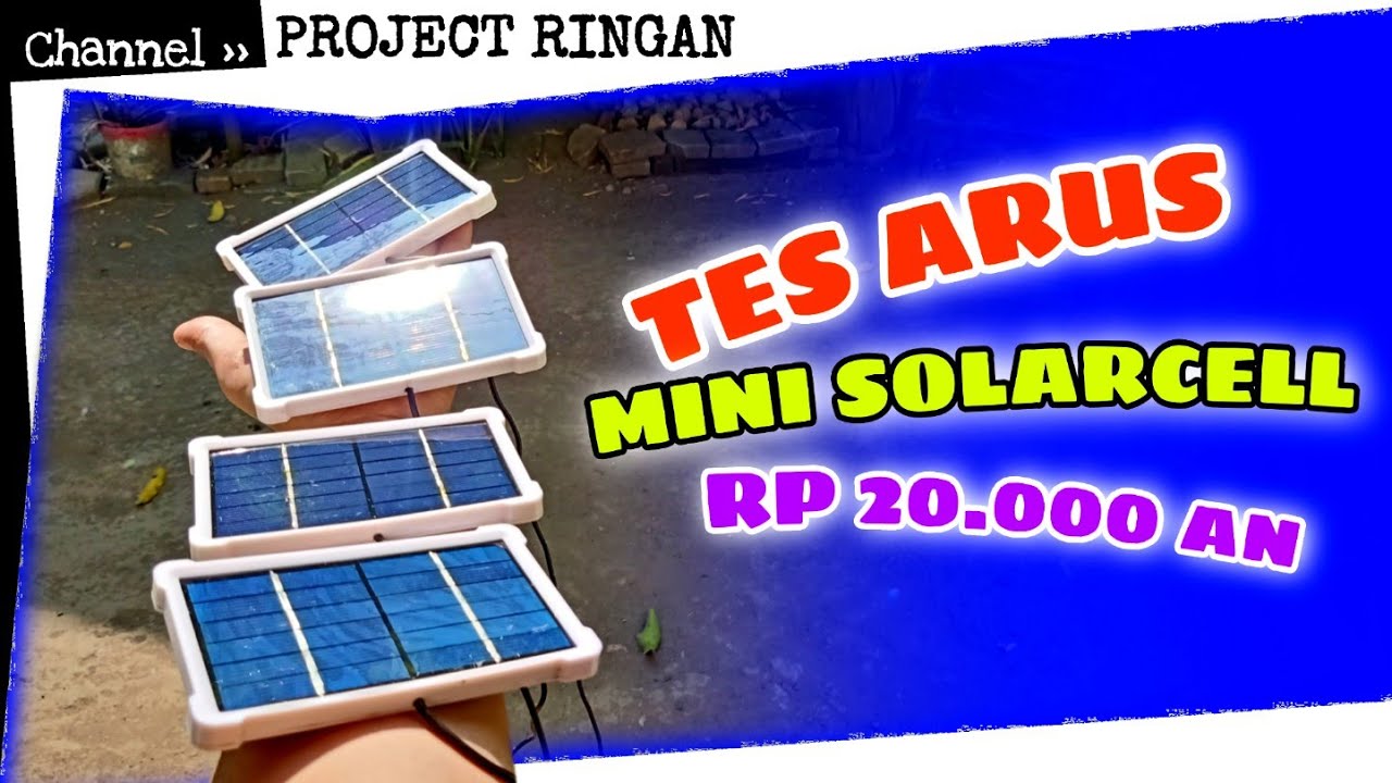 PANEL SURYA MINI UNBOXING LALU AKU TES MENGGUNAKAN WATT METER