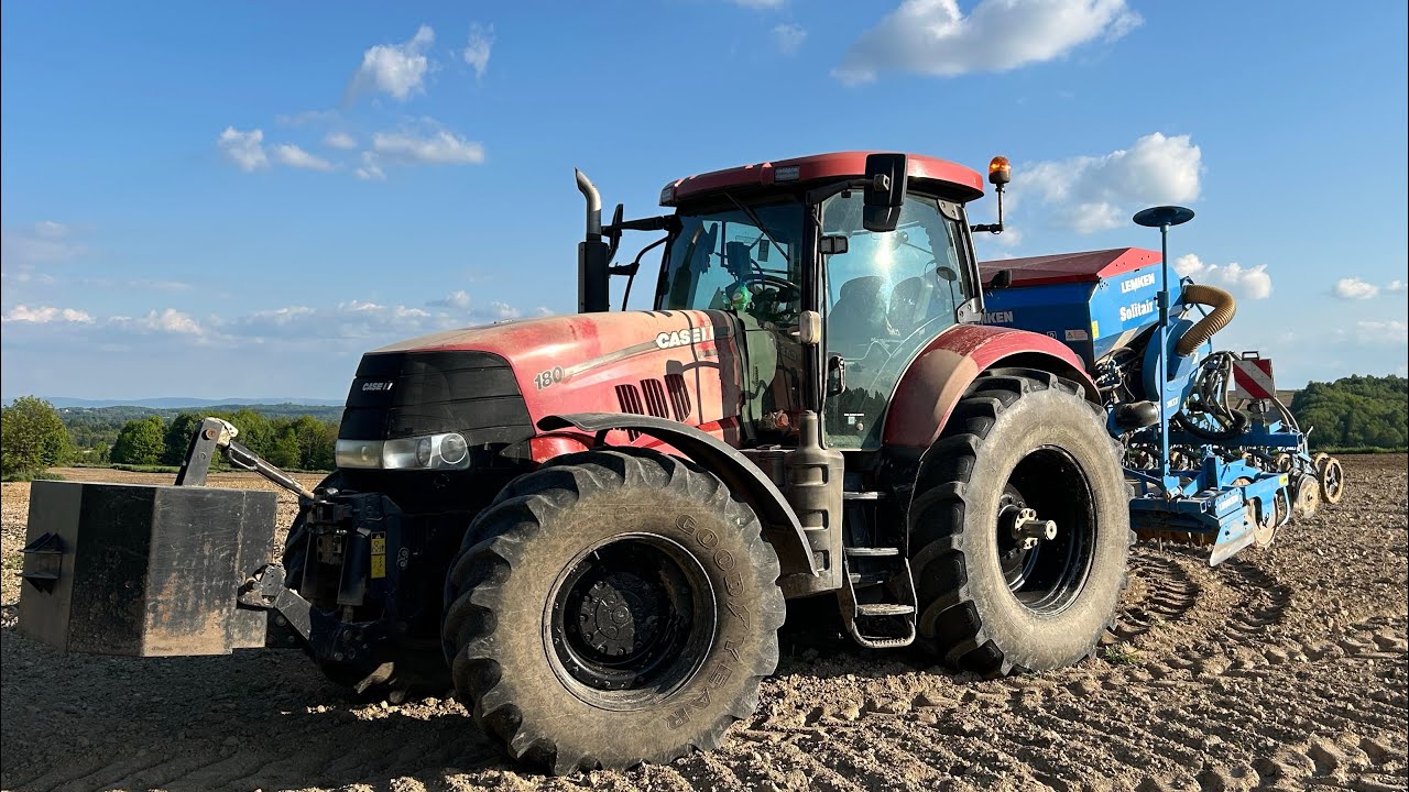 Siew pszenicy 2025// Nowe nabytki w akcji// Case Puma Claas Ares Lemken solitair 9 