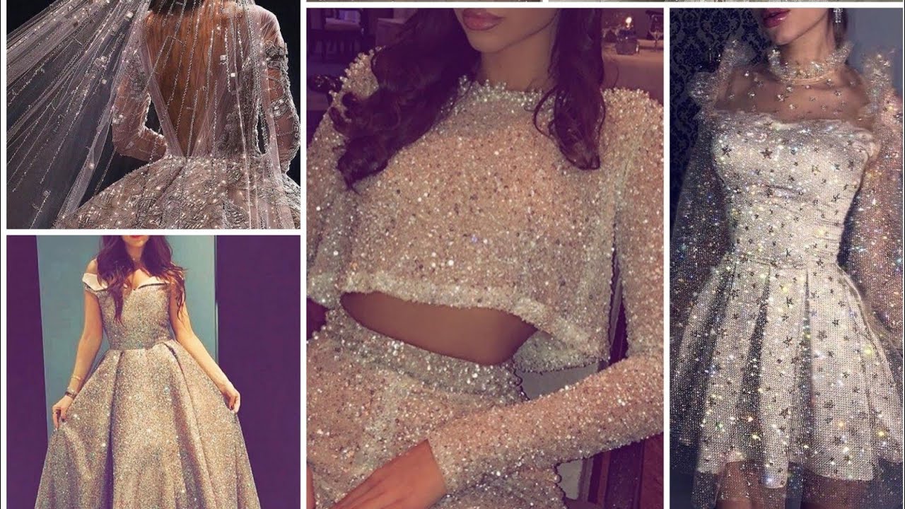 فساتين لعشاق اللون الفضي | silver 💃