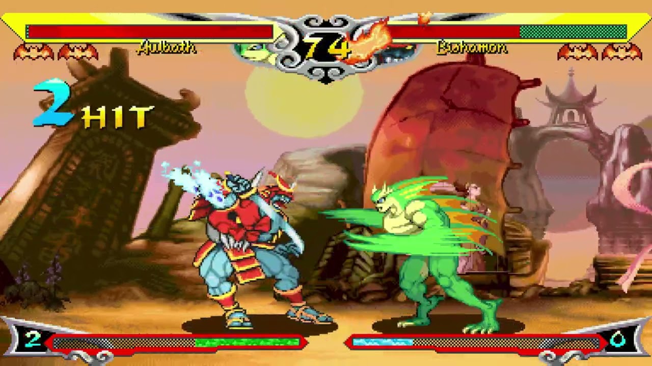 Aulbath vs Bishamon - Vampire Savior The Lord of Vampire