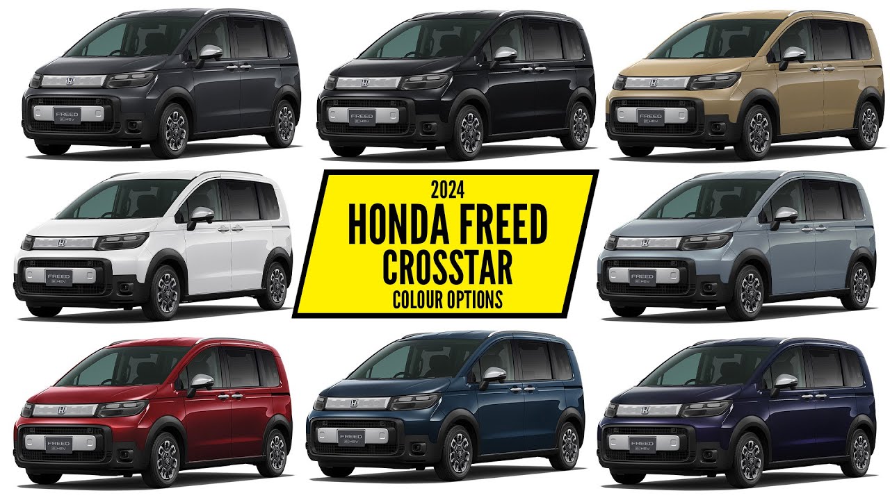 All-New 2024 Honda Freed Crosstar Color Options - Images | AUTOBICS