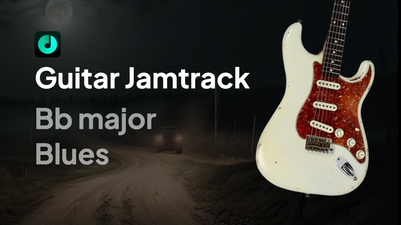 Crossroad - Blues Guitar Backing Track | Bb major | 110 BPM Jamtrack