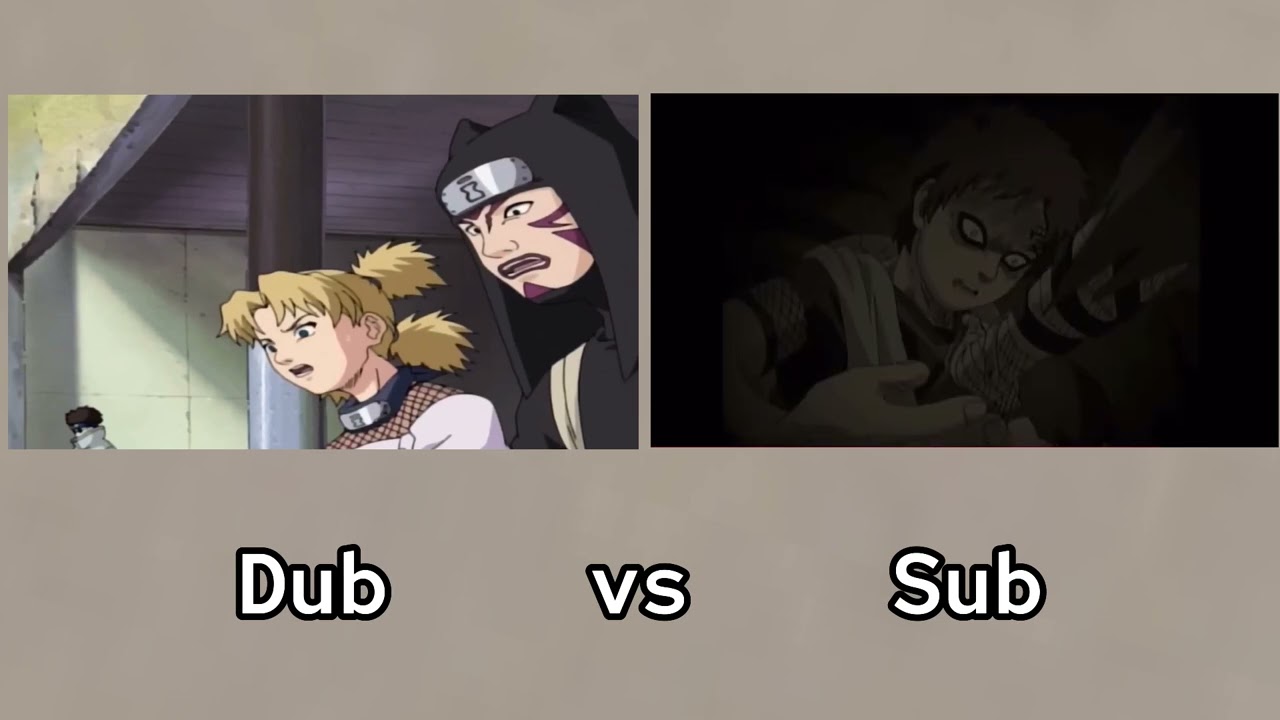 Gaara &ldquo;Blood It&rsquo;s my blood&rdquo;  Dub vs Sub