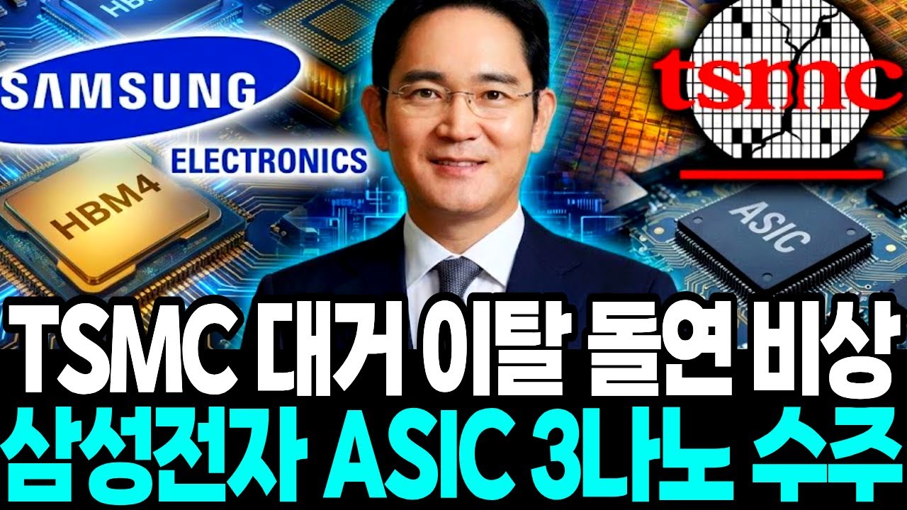 삼성전자 ‘ASIC 3나노칩’ 돌연 수주 “TSMC ‘대만공장’ 돌연 중단” 파장