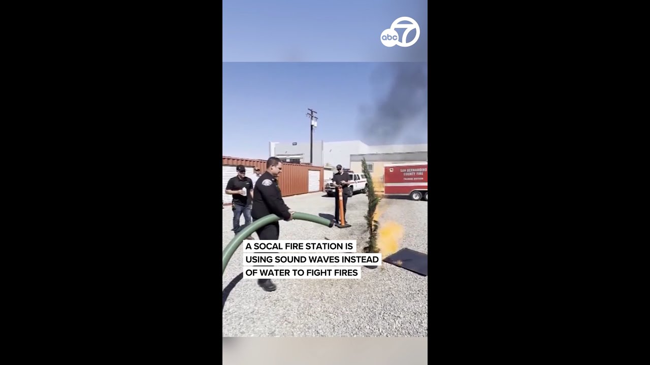 В одной из пожарных частей Южной Калифорнии для борьбы с пожарами вместо воды используют звуковые...