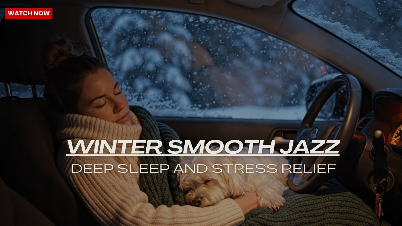 Late Night Cozy Car Rain Sounds with Soft Jazz to Unwind, Relax and Sleep Instantly 💤😴