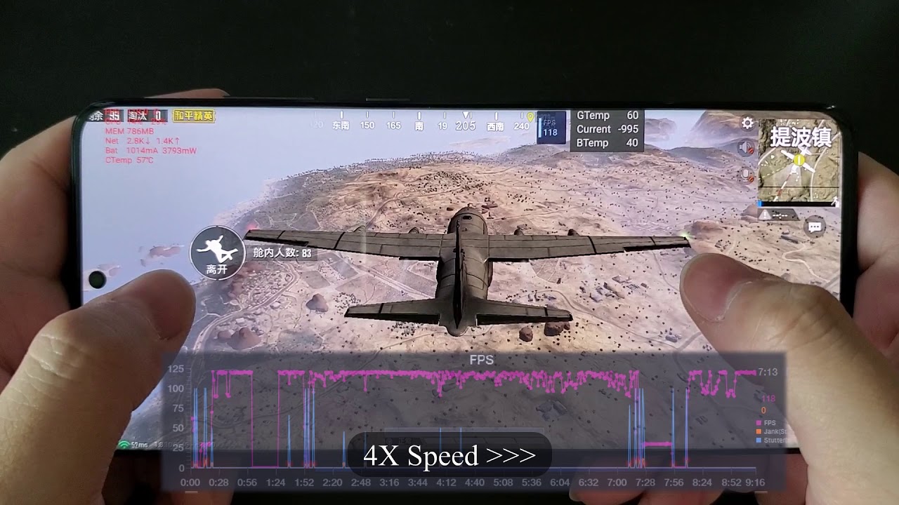 S20 Ultra PUBG Mobile 120FPS Extreme Performance Test | Realtime FPS Temperature