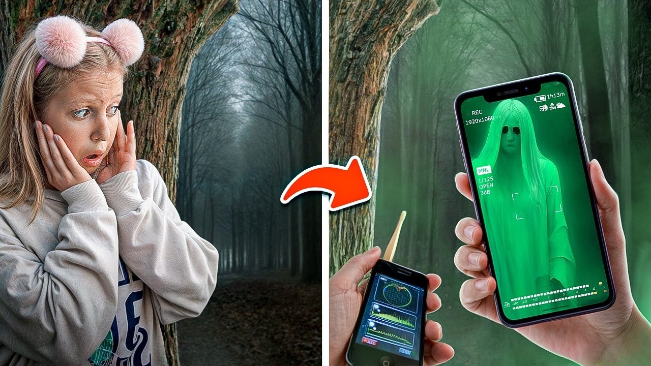 Amelka i przyjaciele testują APLIKACJE DO SZUKANIA DUCH&Oacute;W 👻📲 Straszne przygody Amelki