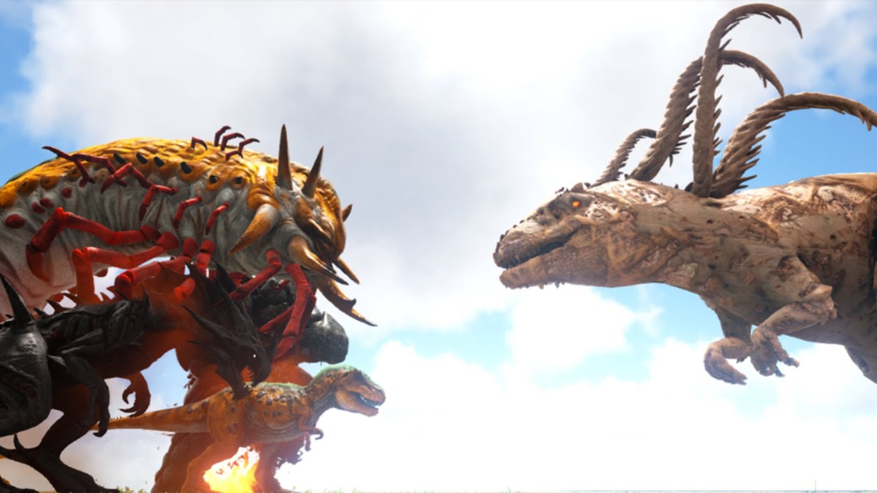 Alpha Creatures vs. Experimental Giganotosaurus || ARK: Survival Evolved || Mr. Gojiran