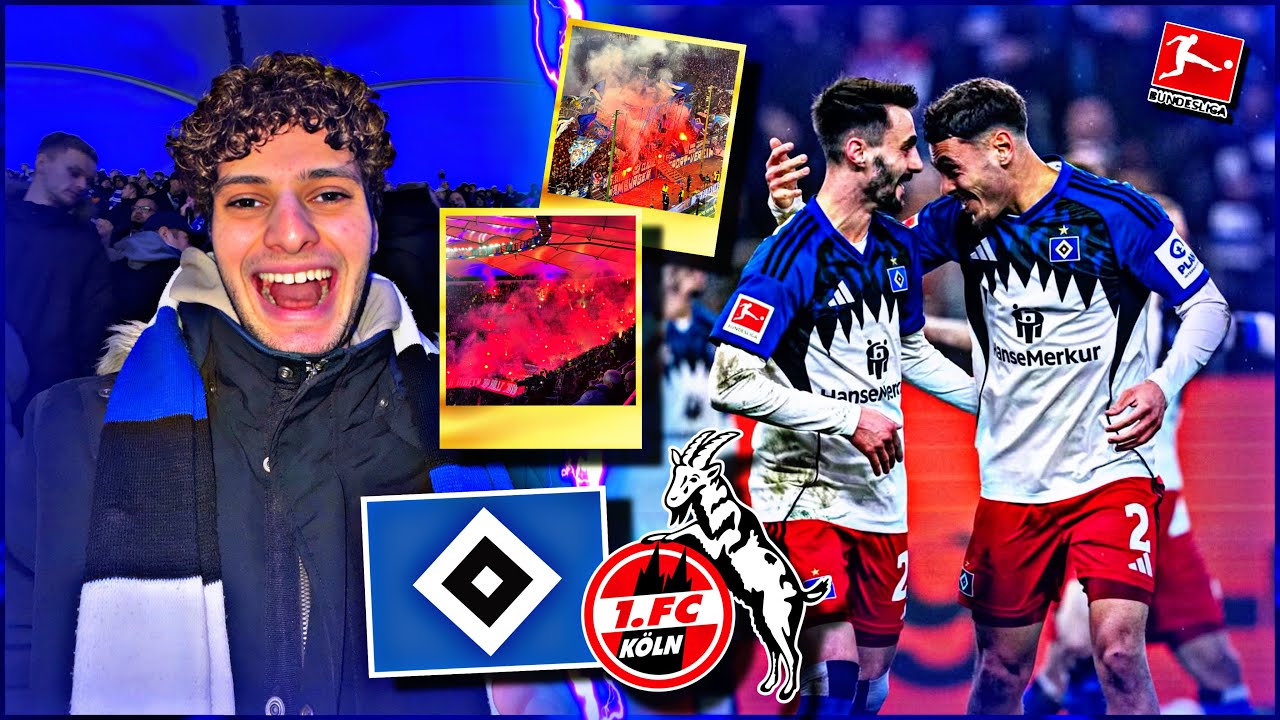 PYROSHOW UND MEGA STIMMUNG IM TOPSIEL! 🔥🧨 | HSV vs. 1. FC Köln - Stadionvlog | MIDO