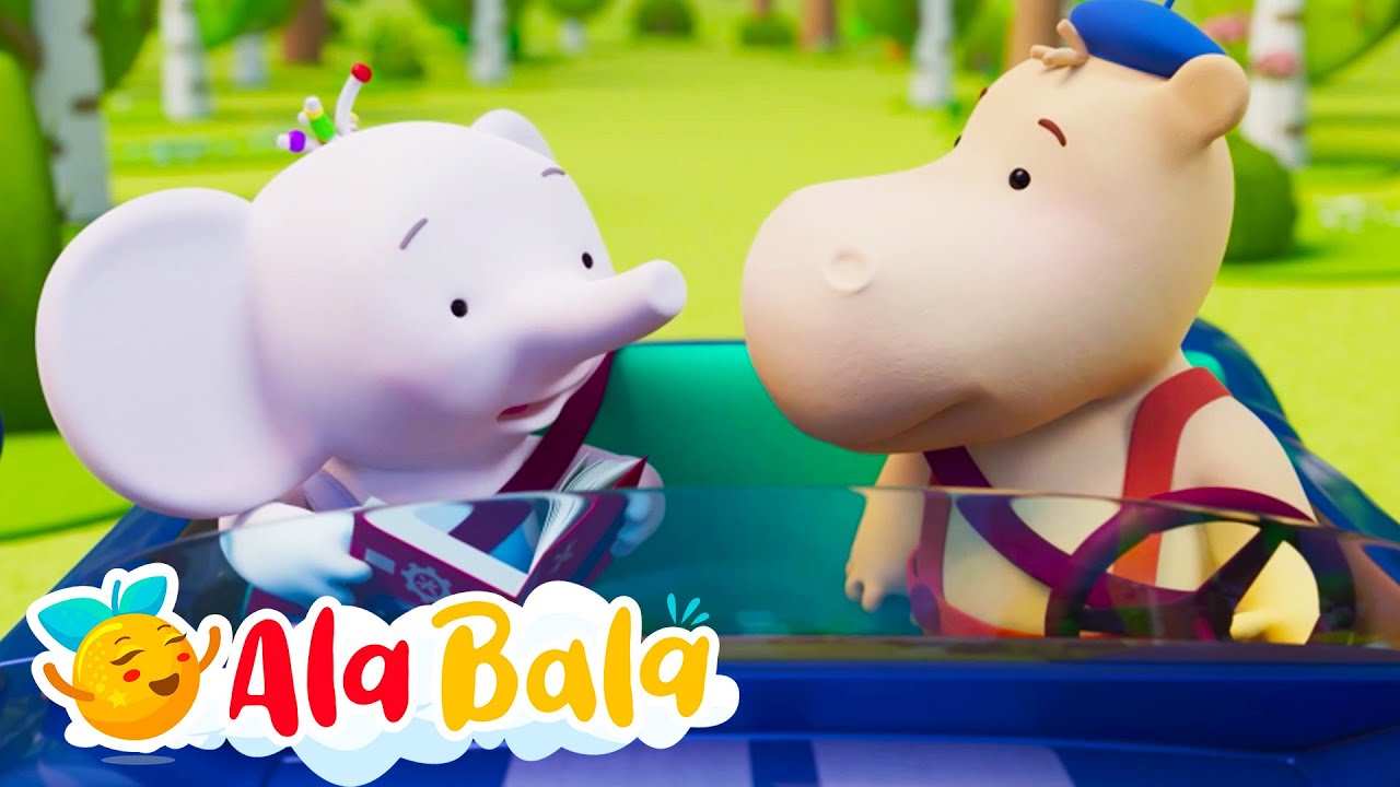 Pornim la drum cu Tina și Tony 🤩  Desene animate educative pentru copii de la AlaBala