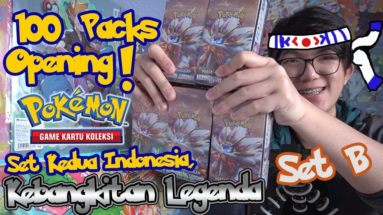 Unboxing 100 Pack!! Pokemon TCG Indonesia - Kebangkitan Legenda Set B!