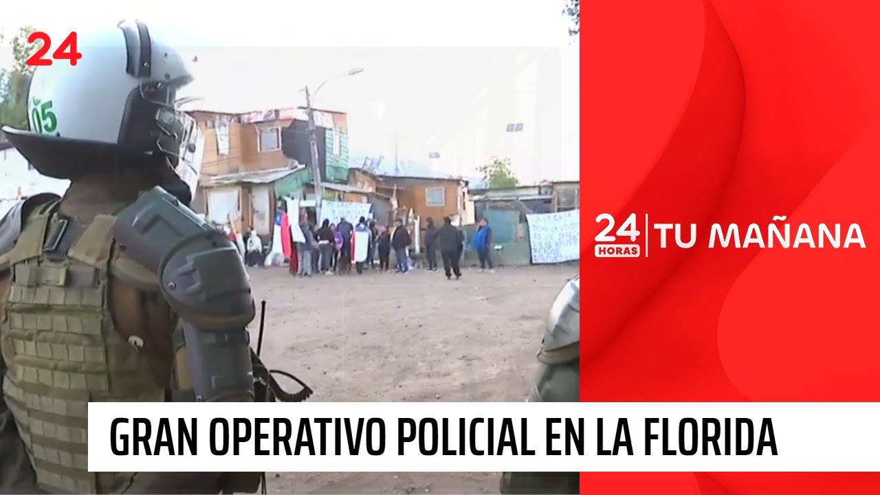 Gran operativo policial en La Florida por desalojo de Toma Dignidad | 24 Horas TVN Chile