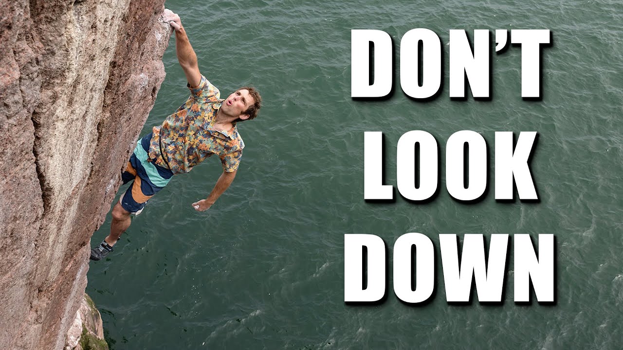My first time deep water soloing 🧗‍♂️ | Climbing a first ascent