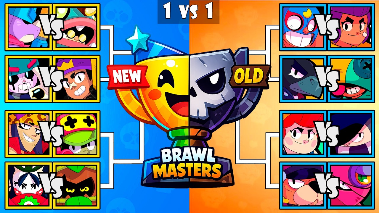 NEW BRAWLERS vs OLD | Who Is The Best Brawler | Brawl Stars Tournament | Pierce vs Glowbert