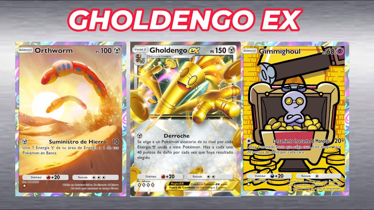 [POKEMON POCKET] GHOLDENGO EX. CON ORTHWORM RECARGA ENERGIA PARA ARRASAR CON TODO.