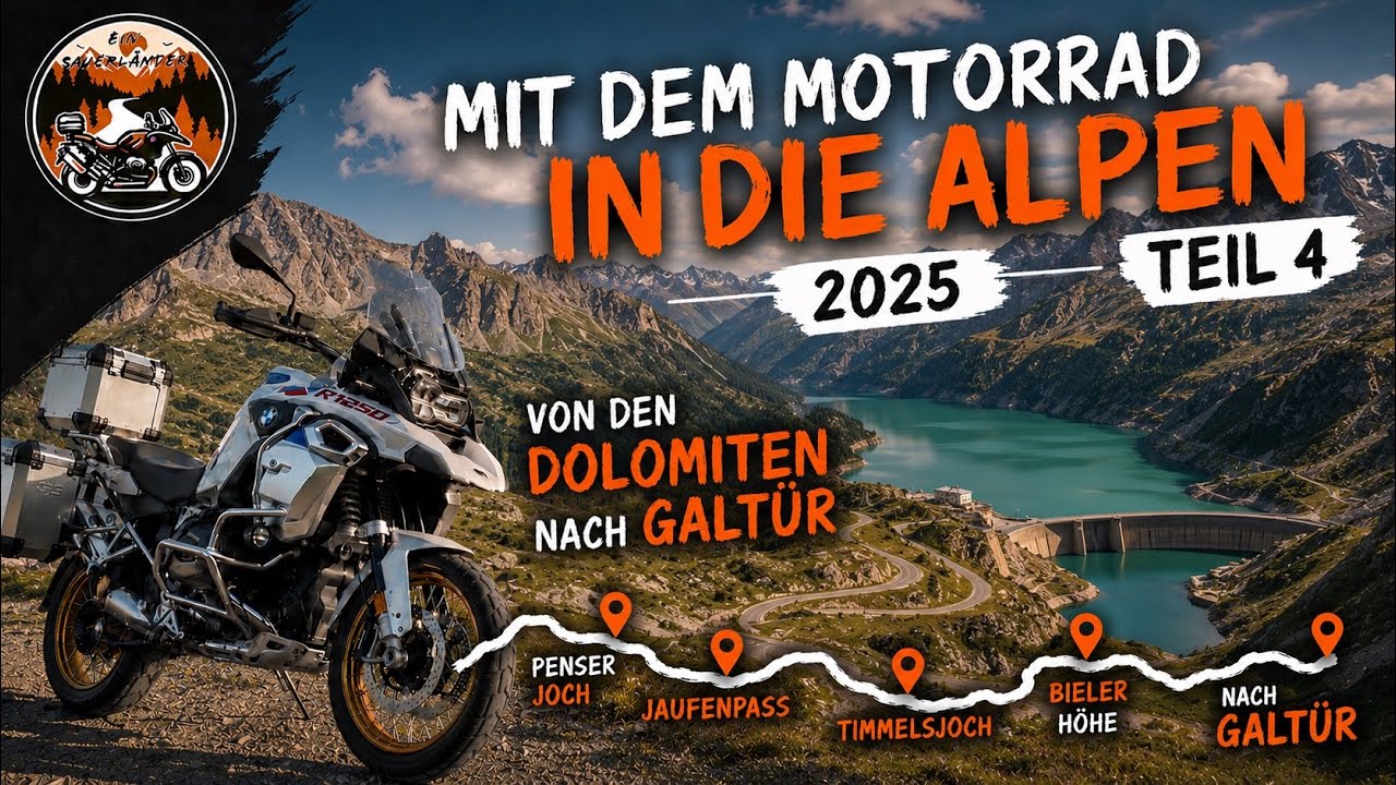 Alpentour 2025 [Episode #4] über das Penser Joch,Jaufenpass, Timmelsjoch zur Bielerhöhe und Galtür