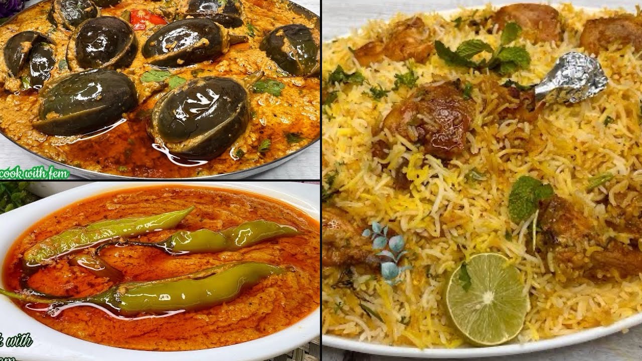 EID PARTY🌙 Famous Pista House Style CHICKEN DUM BIRYANI With Mirchi Ka Salan Aur Bagare Baingan
