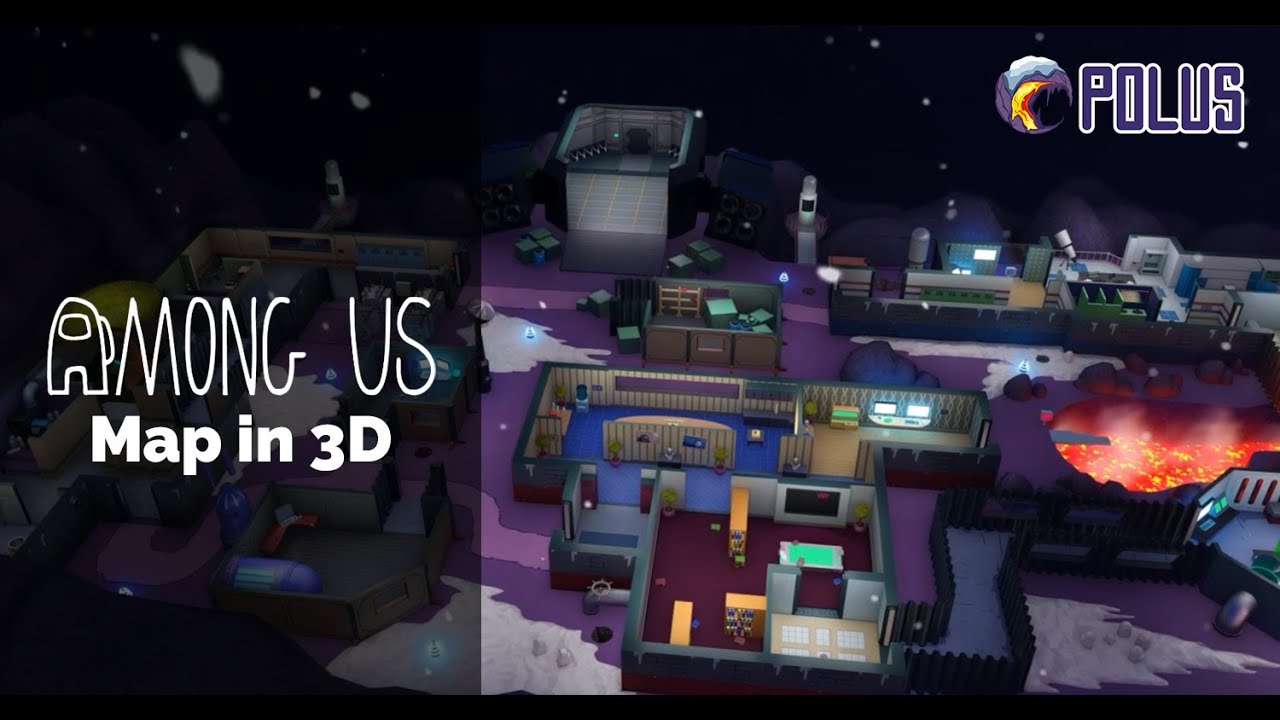 Polus Map in 3D (Among Us) - Animation