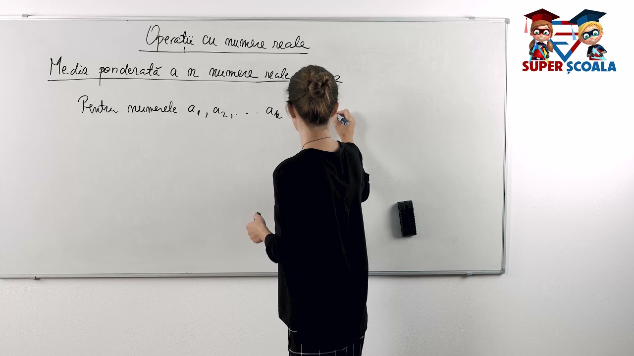 Clasa a VII-a - Media aritmetică ponderată a n numere reale