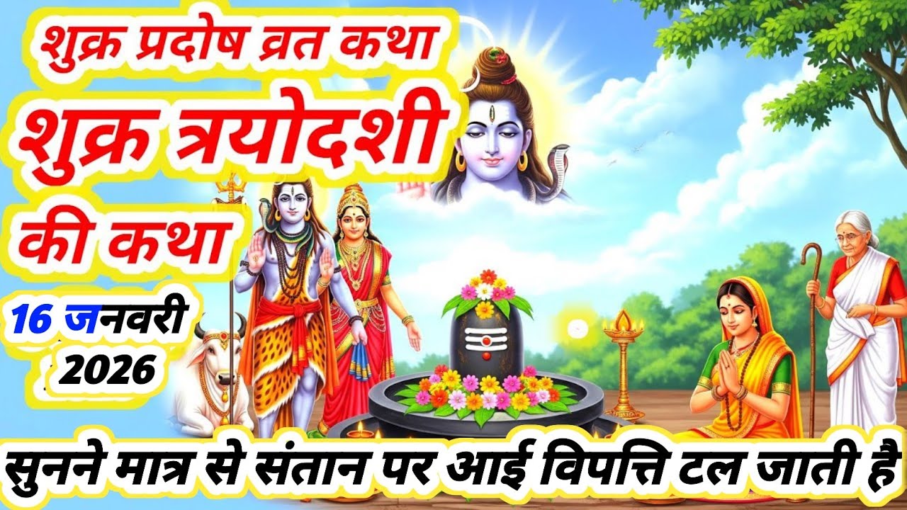 Pradosh Vrat Katha शुक्र प्रदोष व्रत की अद्भुत कथा जो सुनेगा धन, सौभाग्य और शिव कृपा पाएगा#trending
