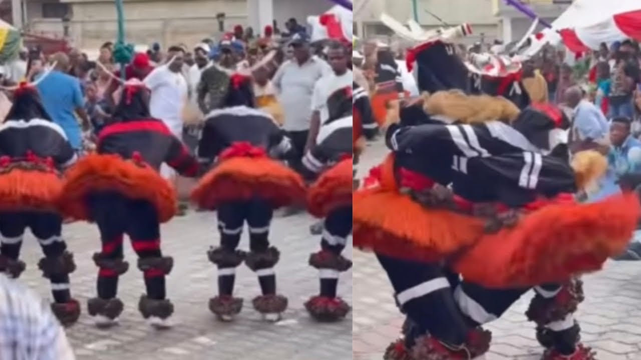 masquerade dancing steps from Akpo