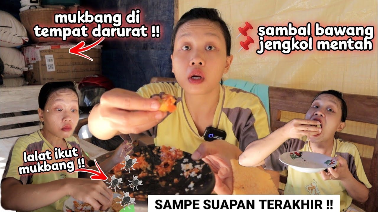 Sampe suapan terakhir‼️Sambal bawang + Jengkol mentah