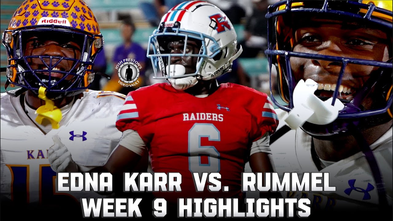 Edna Karr vs. Rummel (Week 9 HIGHLIGHTS) || Cougars and Raiders Battle Back and Forth!! 🏈🔥