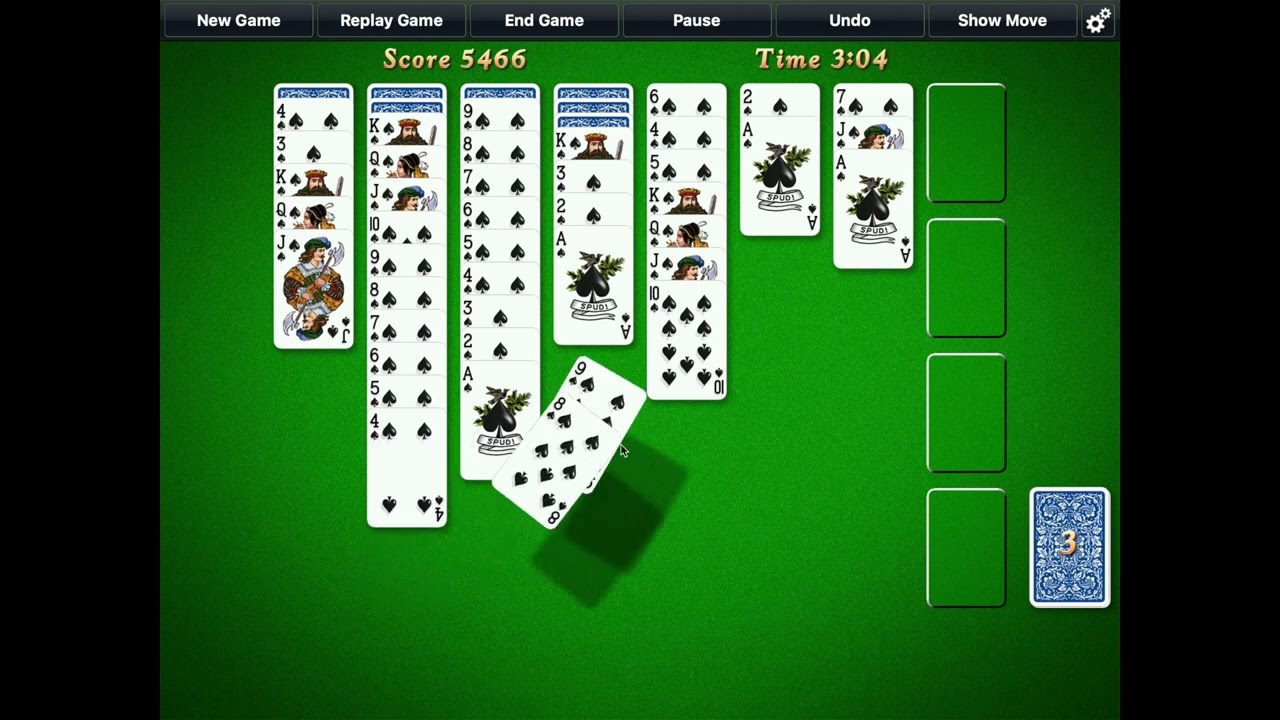 Solitaire City (Mac Version) - Spiderette Solitaire Longplay - Rule: 1