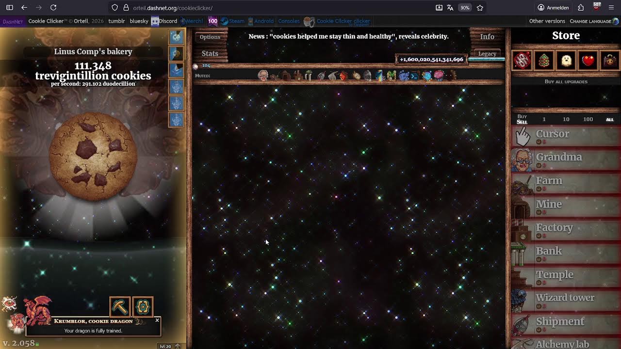 Comp Cookie Clicker Combo attempts