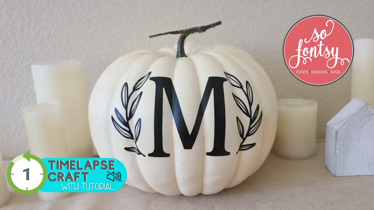 How to Monogram a Pumpkin ⏰ (Timelapse with Tutorial)