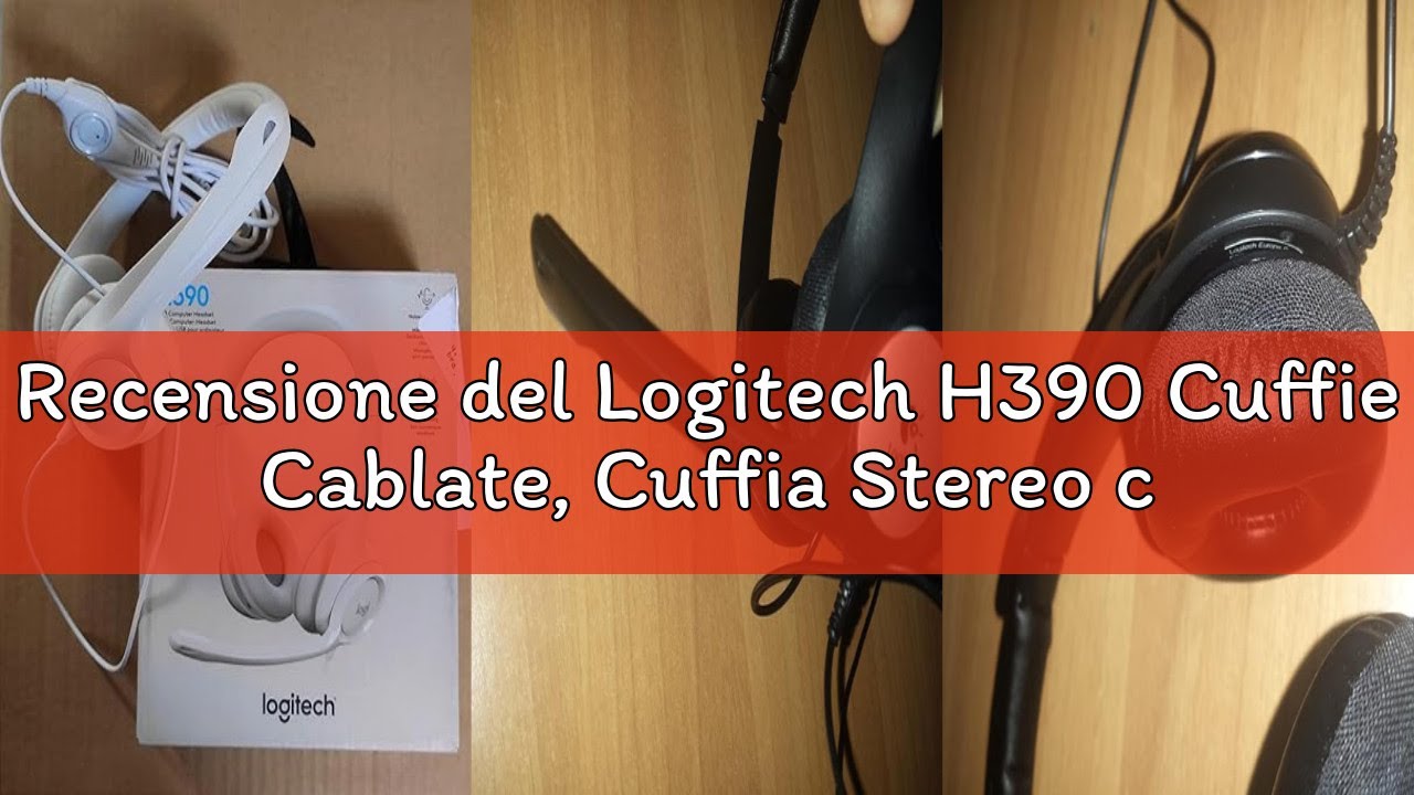 Recensione del Logitech H390 Cuffie Cablate, Cuffia Stereo con Microfono Regolabile con Cancellazion