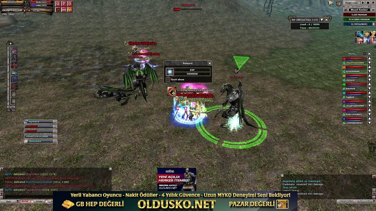 🔥OldUSKO OLYMPIA Sunucusu Rekor İle Açıldı 🔥 (xKingPOWEEERRR) 🔥 PK & Farm Yayını !