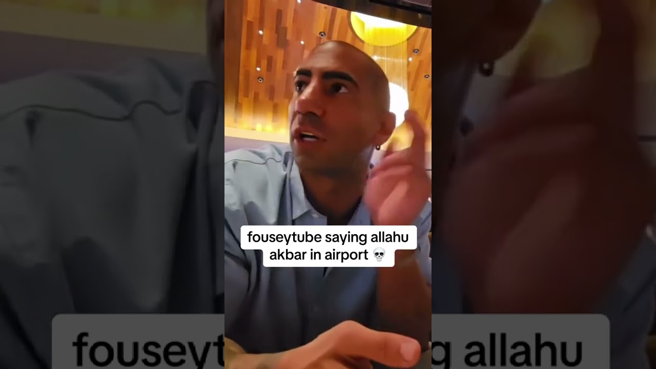 😱 FOUSEY SAYS ALLAHU AKBAR IN AIRPORT!  #fousey #kickstreaming #g7