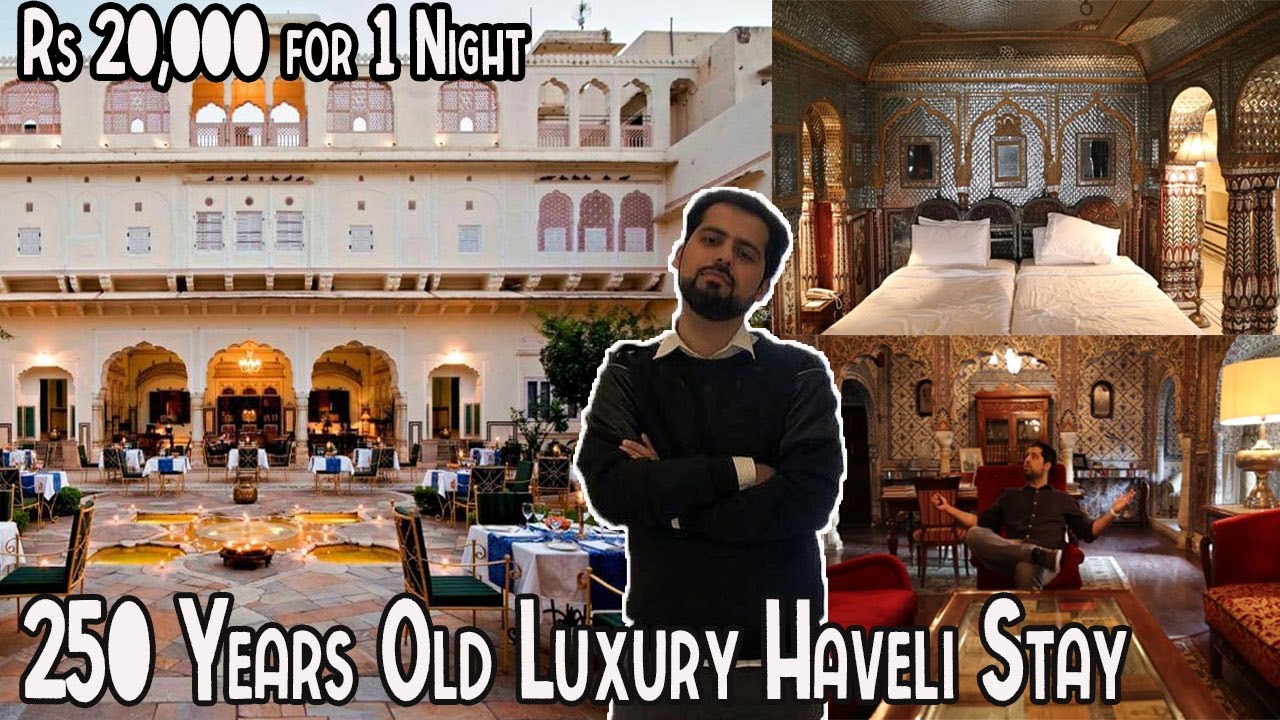 Living in Sheesh Mahal in 250 Years Old Haveli for 24 Hours ||Luxury Jaipur Stay 🏦 || 20k per Night