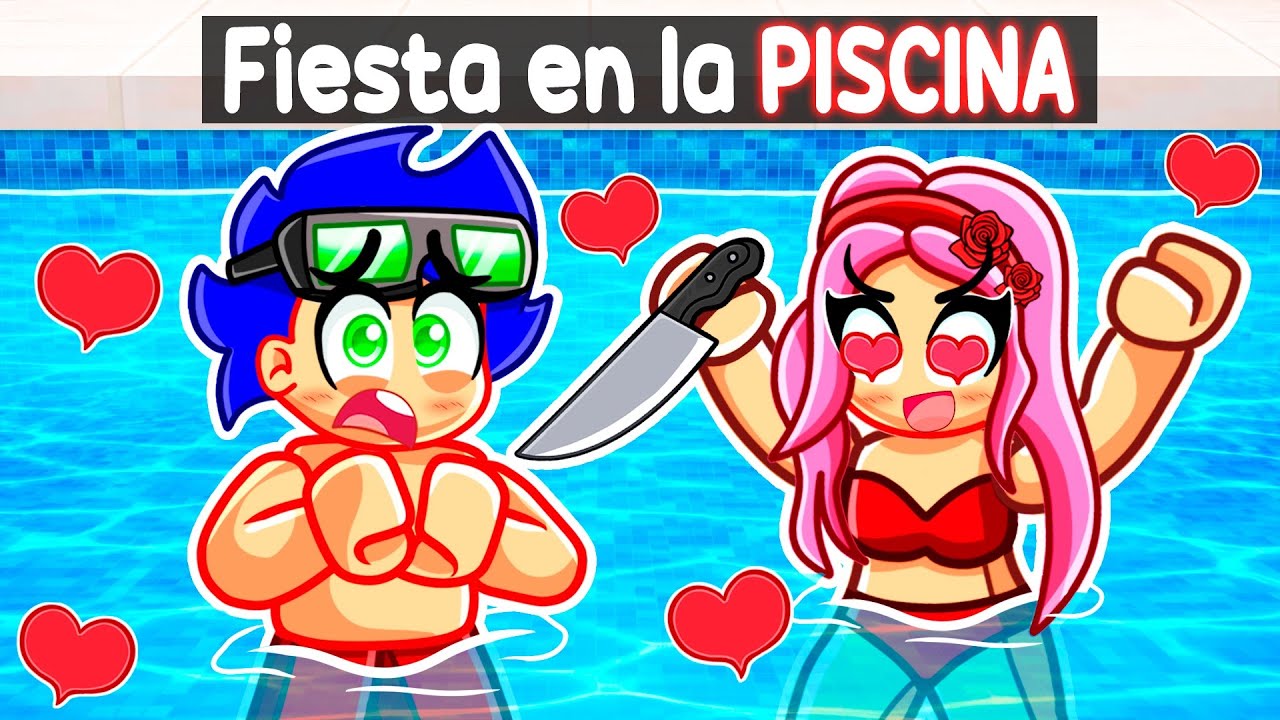 Atrapado con la FAN LOCA en una FIESTA de la PISCINA en Roblox SNAPCHAT...