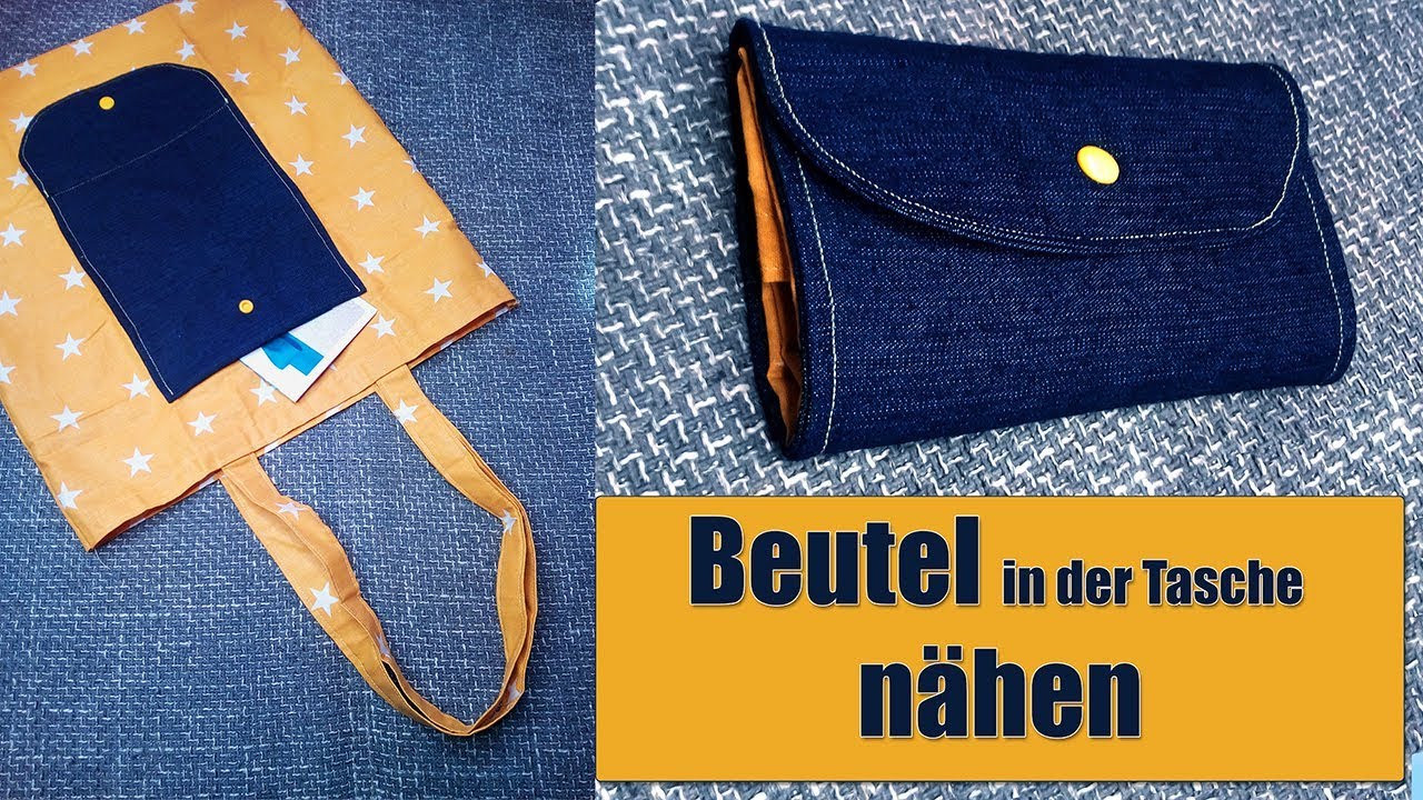 Beutel in der Tasche nähen I Nähanleitung I deutsch I Anfänger tauglich