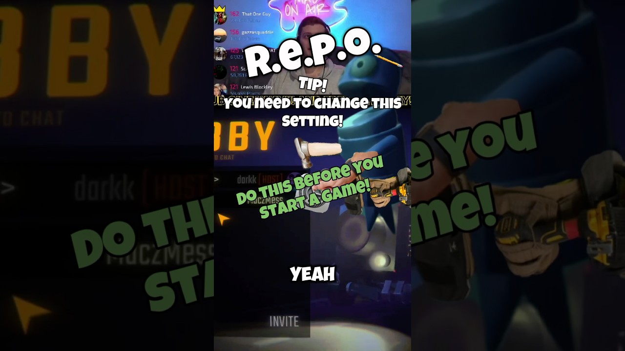R.E.P.O. You need to change this setting! #repo #repogame #repogameplay #gaming #gameguide