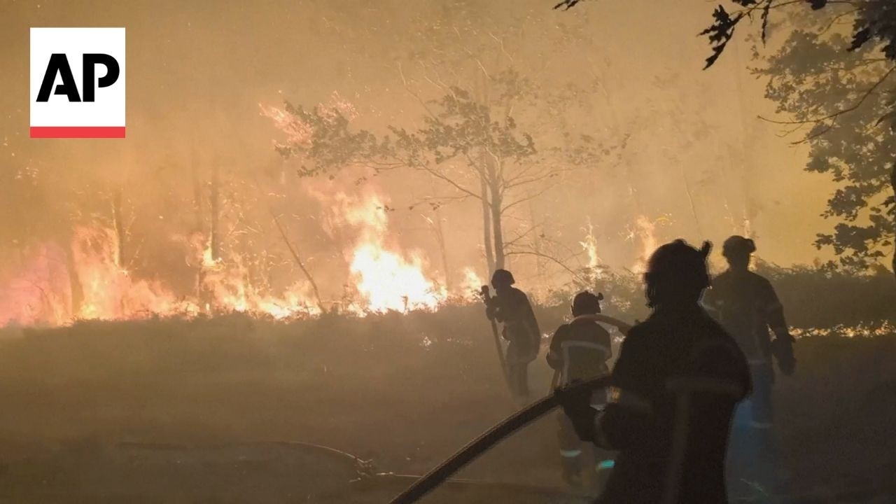 French firefighters battle wildfires as some suburbs of Bordeaux evacuated