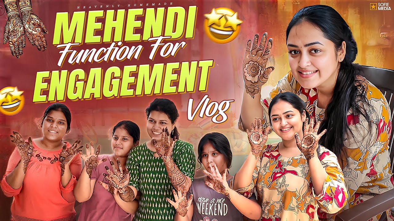 Vlog Mehendi Function For Engagement 😍😍 || Heavenly Homemade