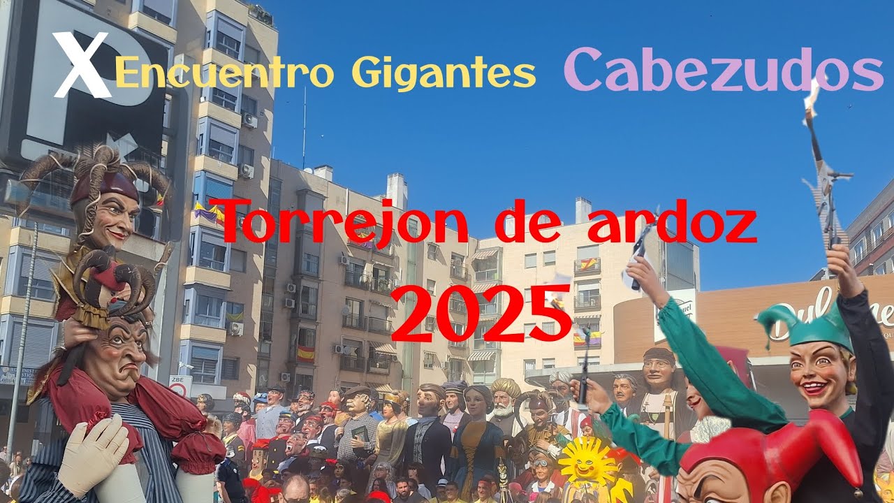 Encuentro de Gigantes y cabezudos torrejon de ardoz 2025