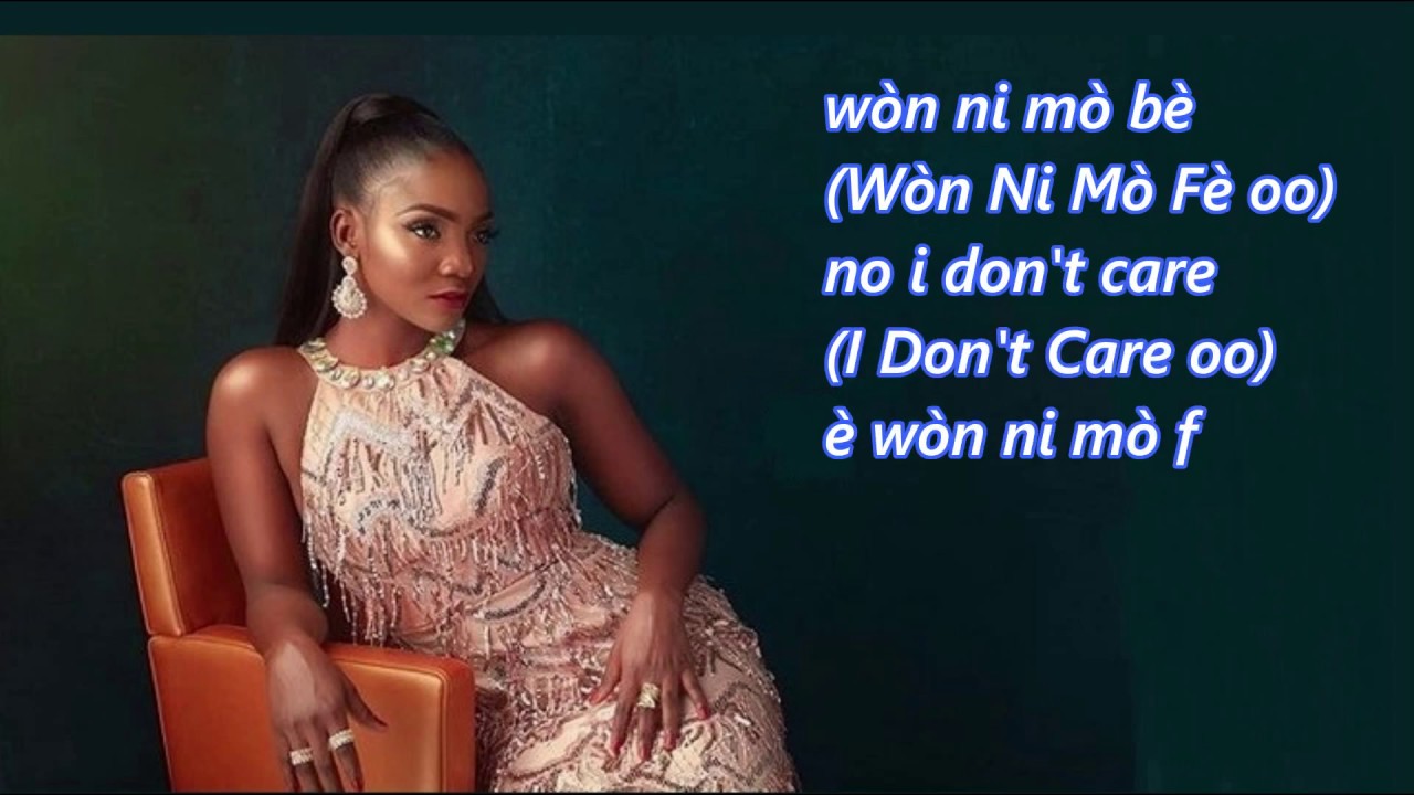 Simi - I dun care (Official Video Lyrics) HD