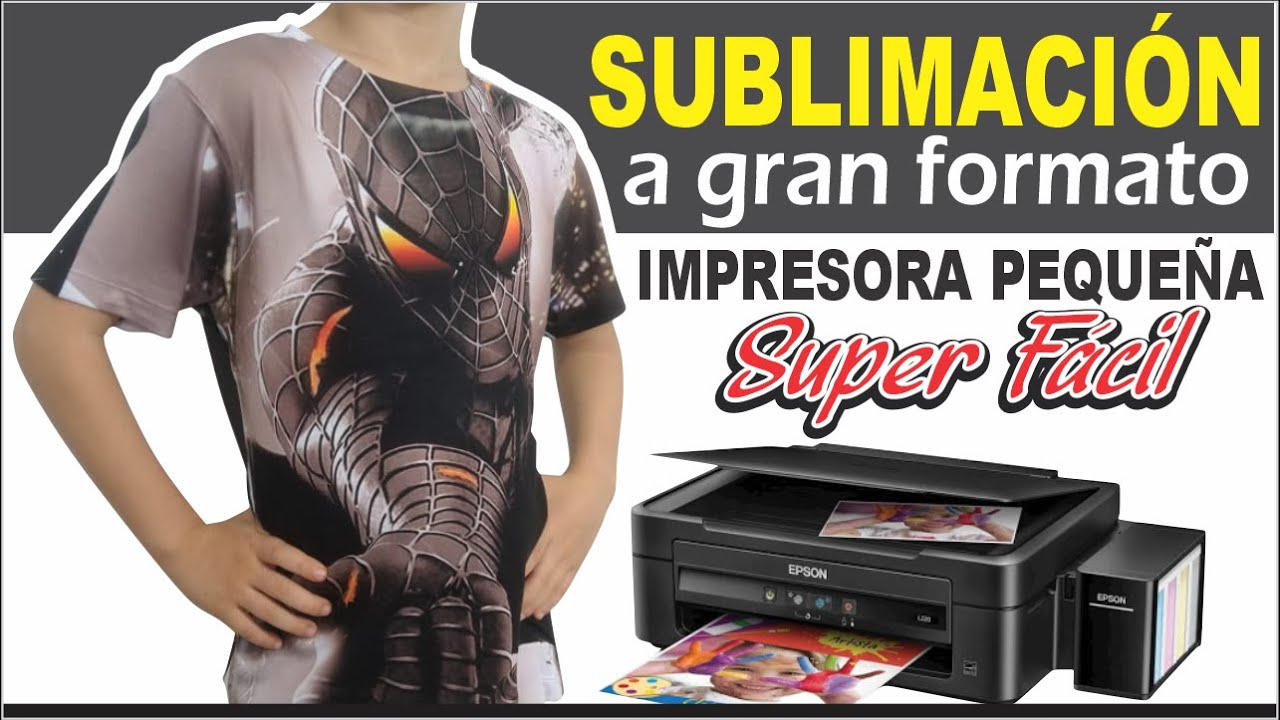 💥Cómo Sublimar CAMISETAS con Impresora PEQUEÑA A4 🅼🆄🆈 🅵🅰🅲🅸🅻 👉🖨️ IMPRIMIR a GRAN FORMATO {All Over}