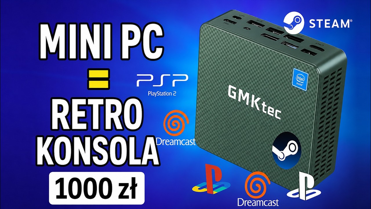Mini PC za 1000 zł jako Retro Konsola! PS2 działa? GMKtec G3 Test Recenzja - LowcyChin.pl
