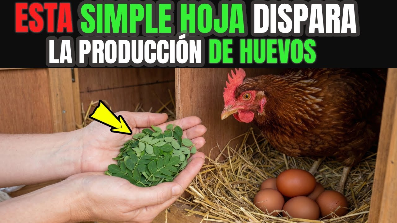 Agrega ESTAS HOJAS picadas a su ALIMENTO y prepárate para recoger huevos más grandes y sanos
