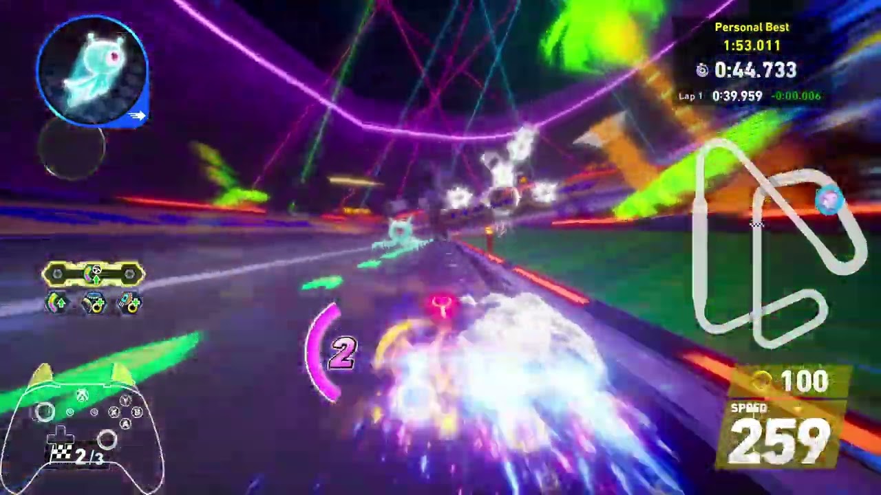 Sonic Racing Crossworlds | Time Trials (SSS) | E-Stadium 1:52.977 (Former WR)
