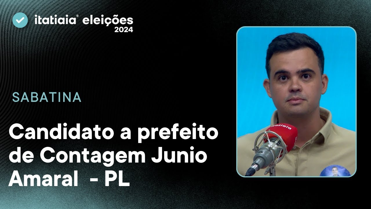CANDIDATO A PREFEITO DE CONTAGEM, JUNIO AMARAL (PL) É ENTREVISTADO POR JORNALISTAS DA ITATIAIA