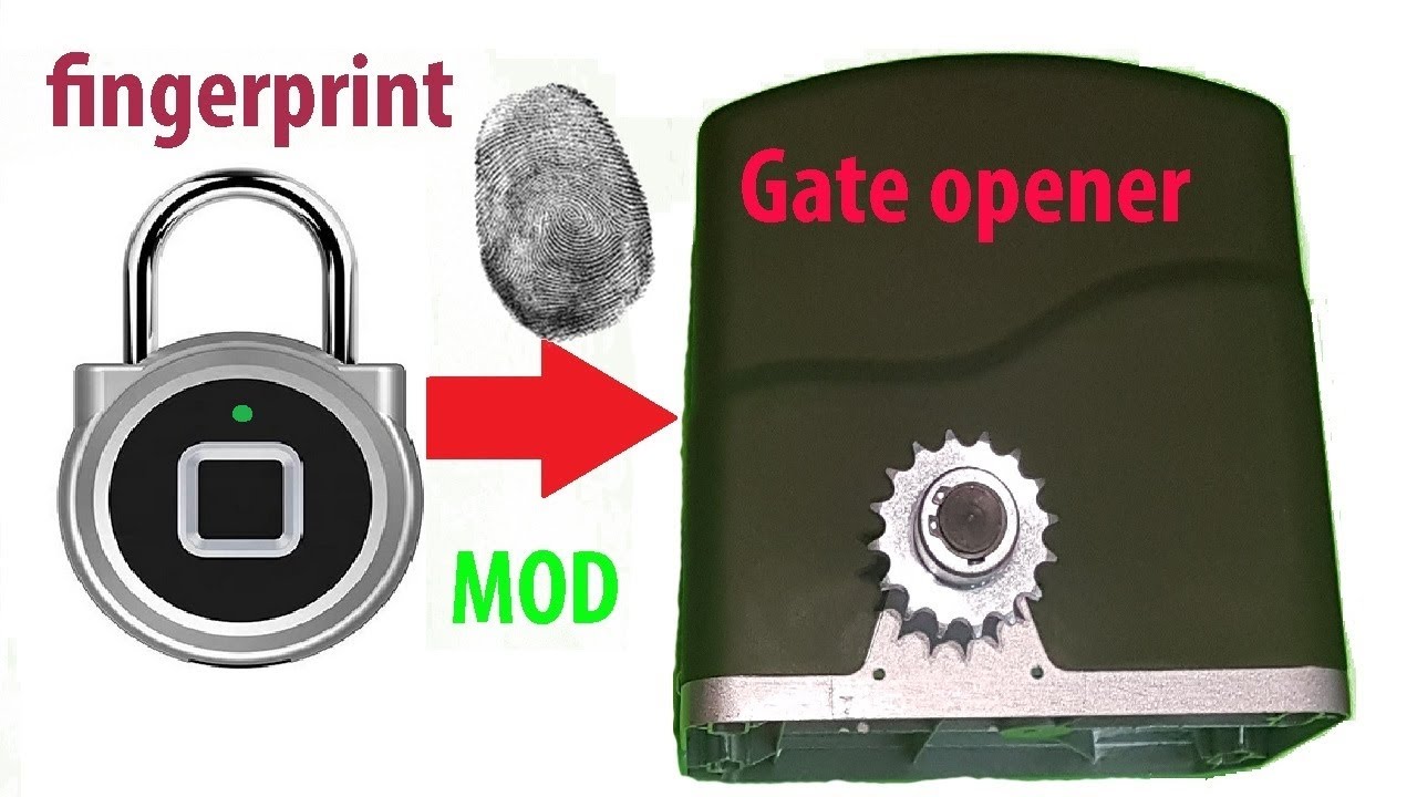 Cheap 15 dollar fingerprint lock mod to open garage door,computer ect.