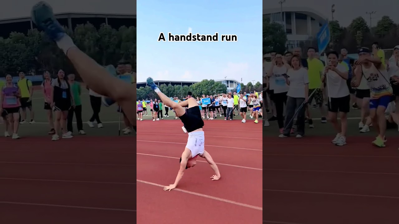 A handstand run 🏃‍♀️ 